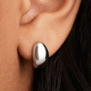 MEJURI SILVER DOME STUD EARRINGS - NEVER WORN